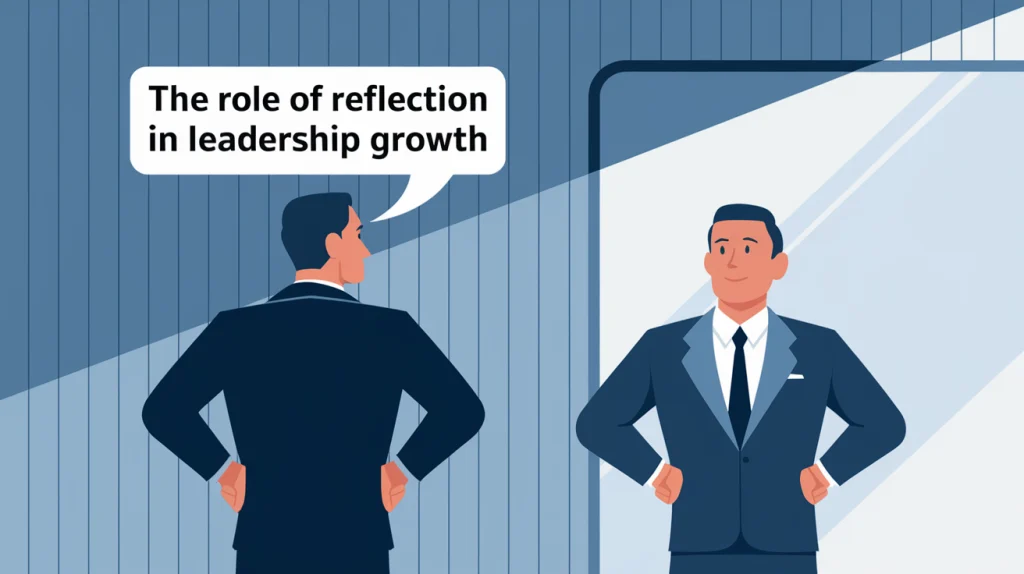 Reflection in leadership growth.